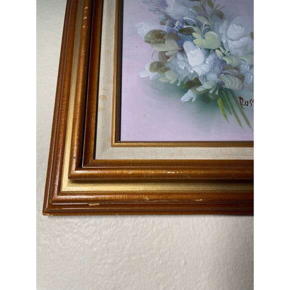 Rossy Vintage Original Floral Oil Painting - Picture 11 of 12